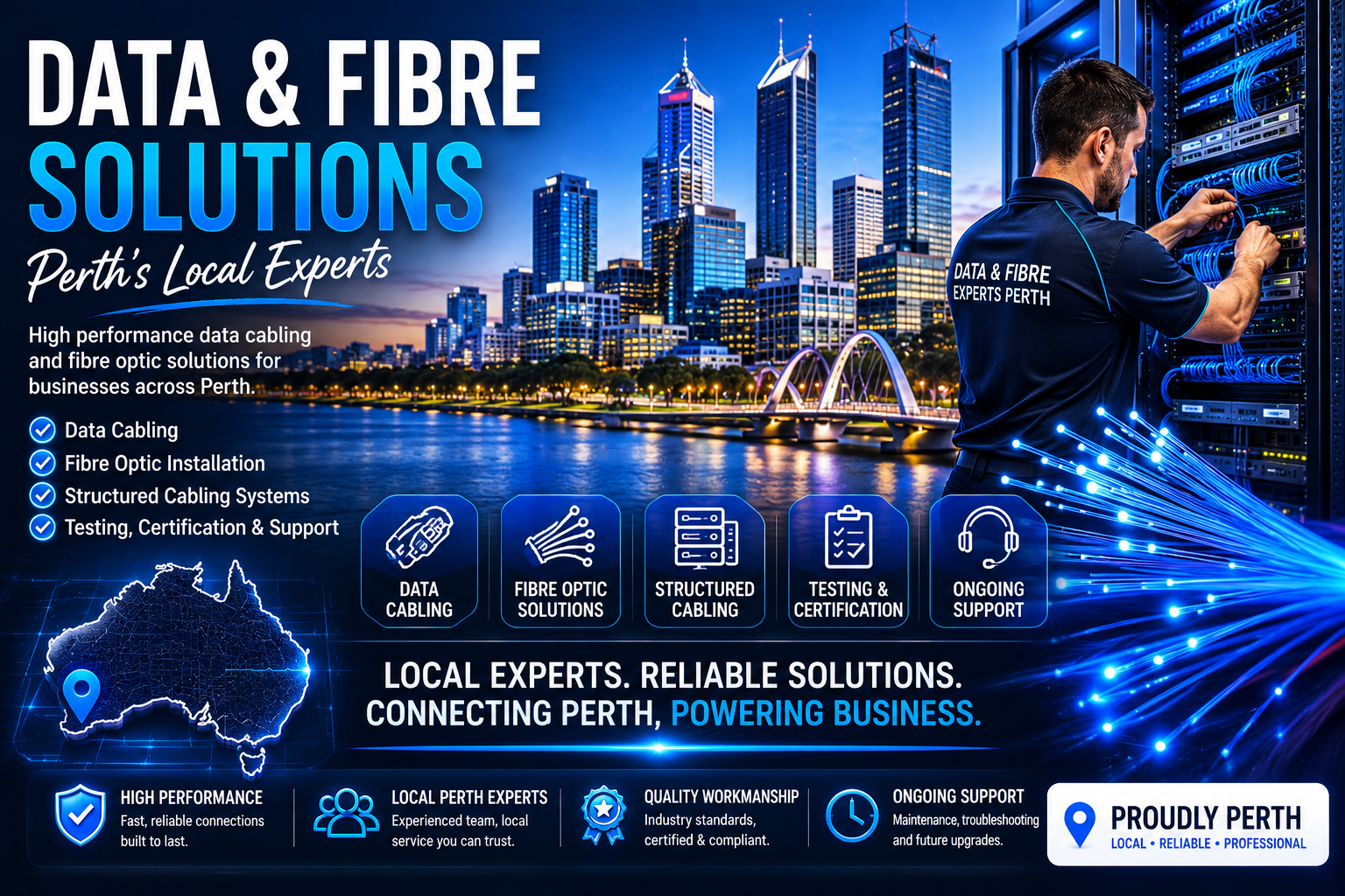 Data & Fibre Cabling Perth | Network & TV Points